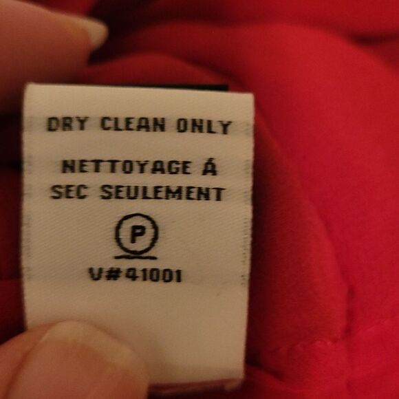 DVF Red silk chiffon draped crowl Reara Dress - Picture 9 of 9